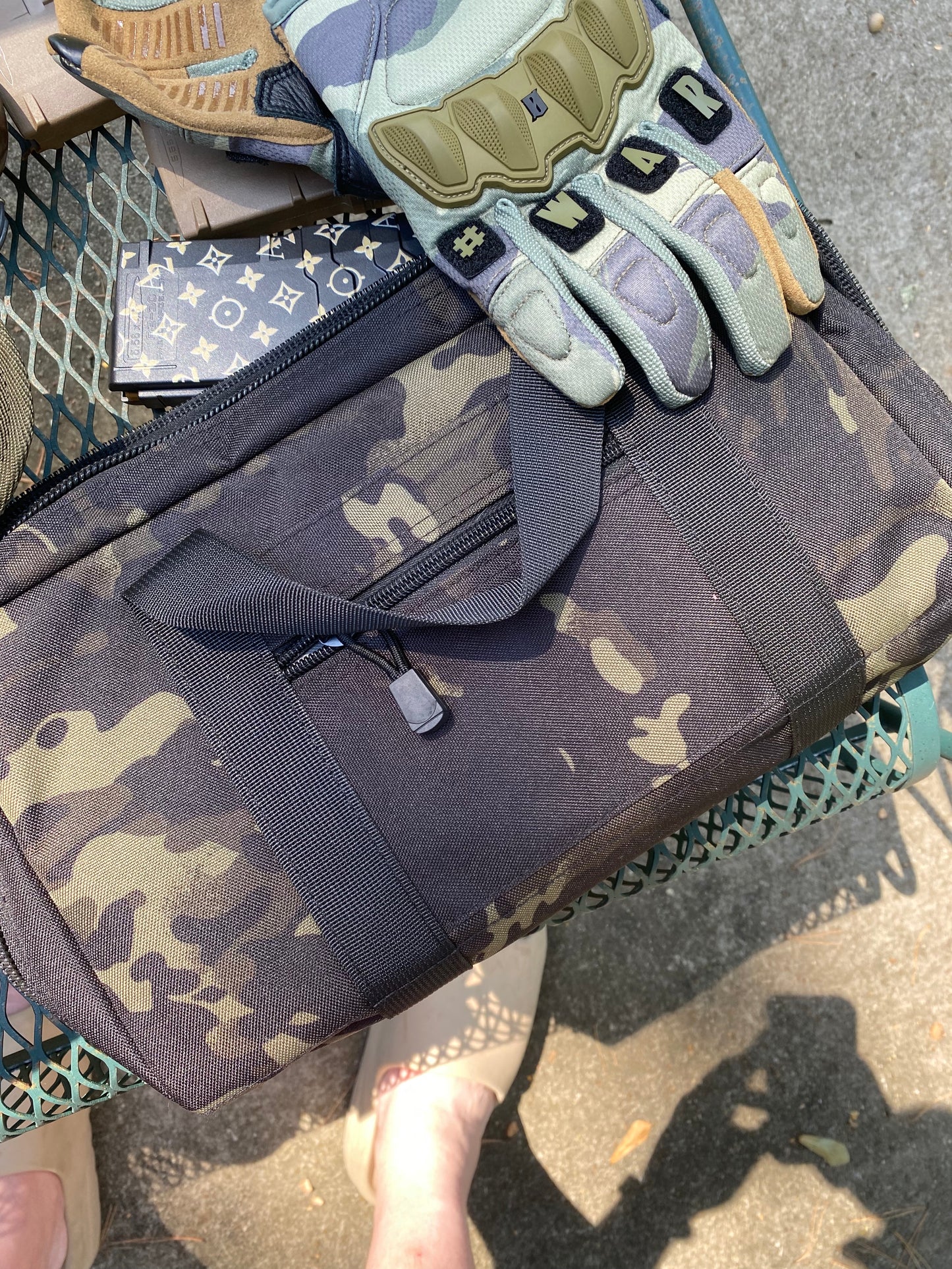 Camo Single Pistol Range Bag