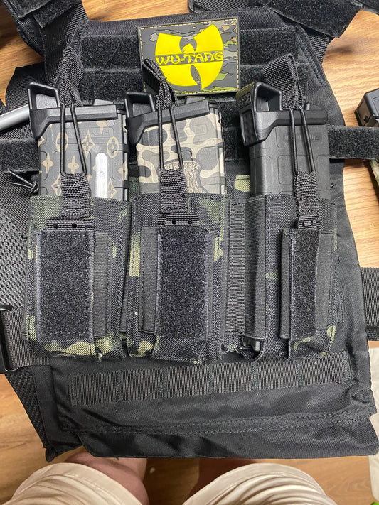 Triple High Speed Gear MOLLE M4/Pistol Mag Carriers (Multiple Colors)