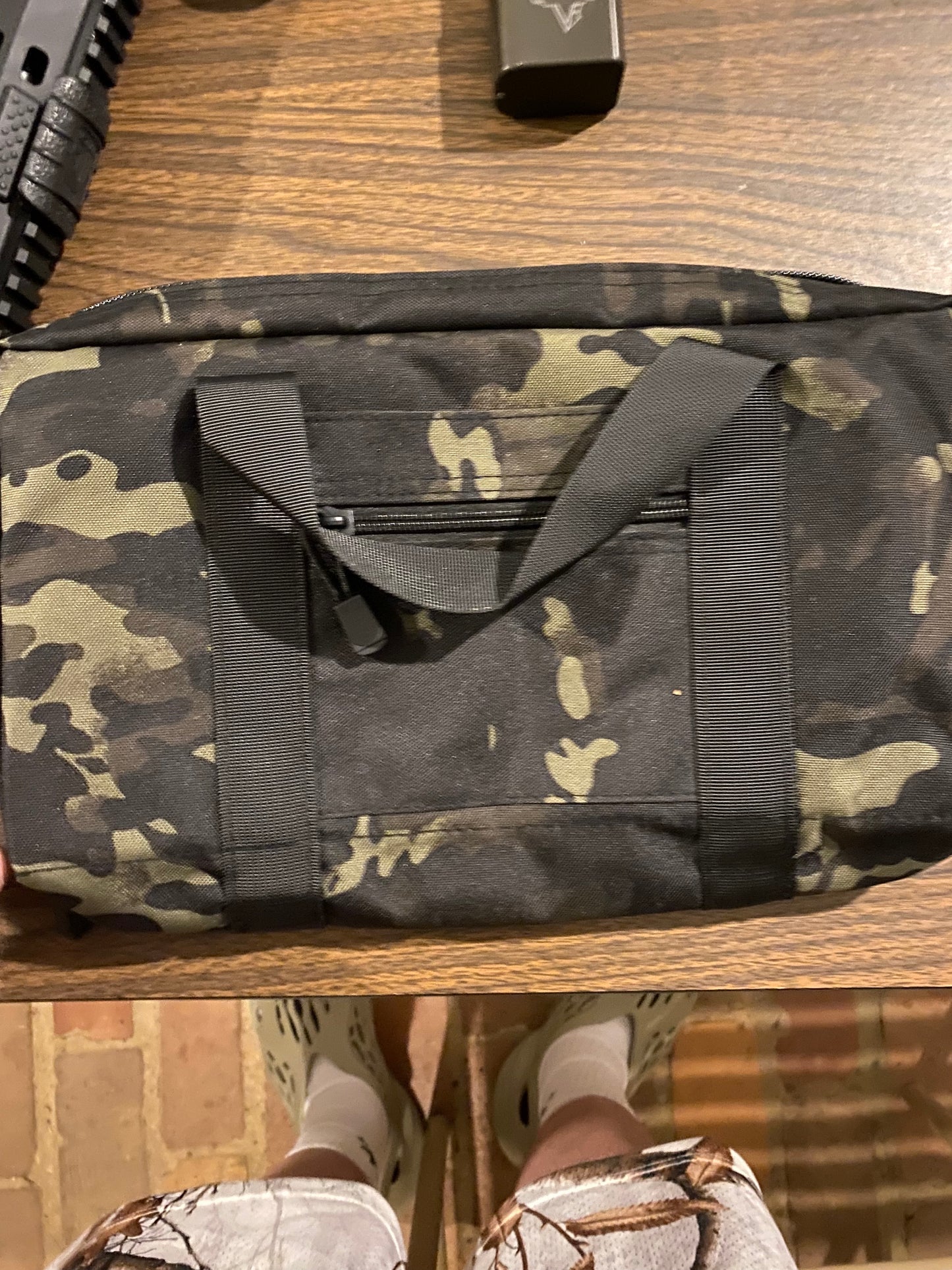 Camo Single Pistol Range Bag